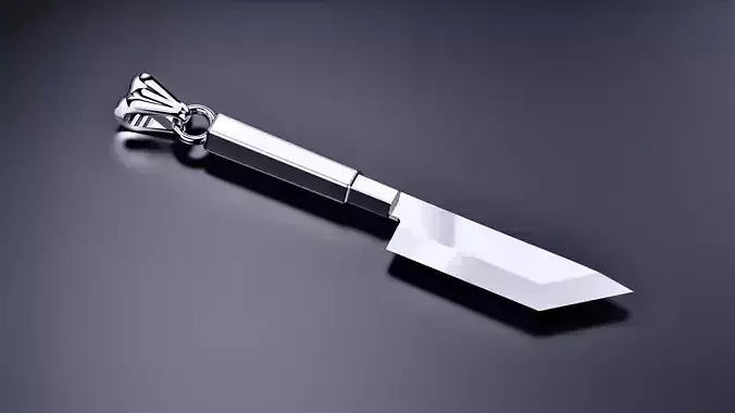 Japanese UNAGISAKI Knife Pendant 
