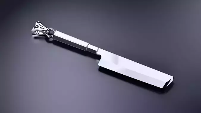 Japanese HAMOKIRI Knife Pendant  3D print model