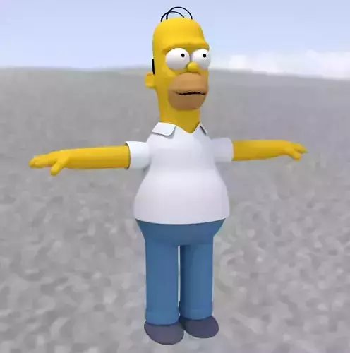 Homer Simpson - lowpoly