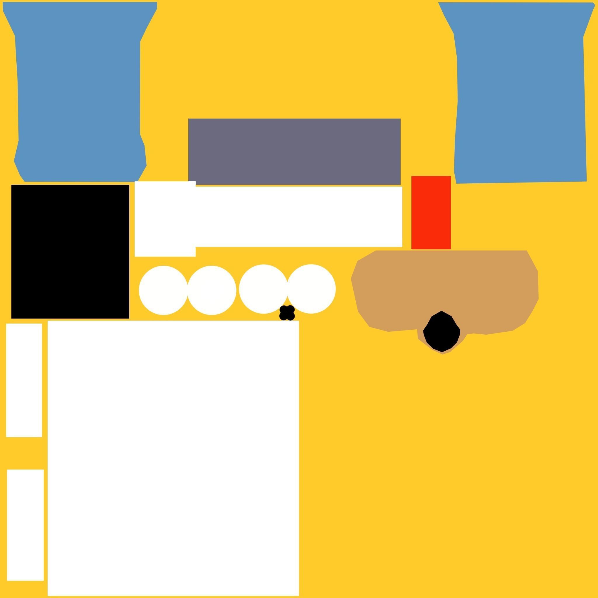 Homer Simpson - lowpoly 3D model_4