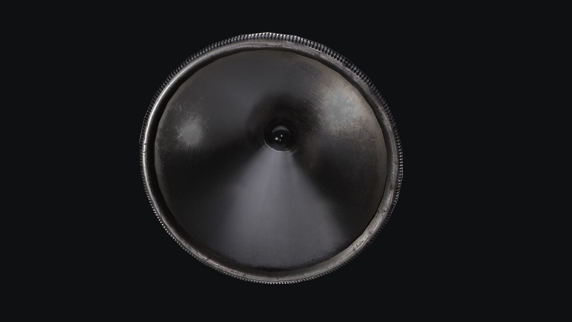 HQ Old FlashLight Low-poly 3D model_5