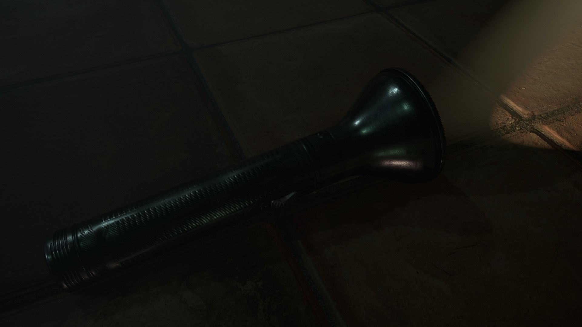 HQ Old FlashLight Low-poly 3D model_6