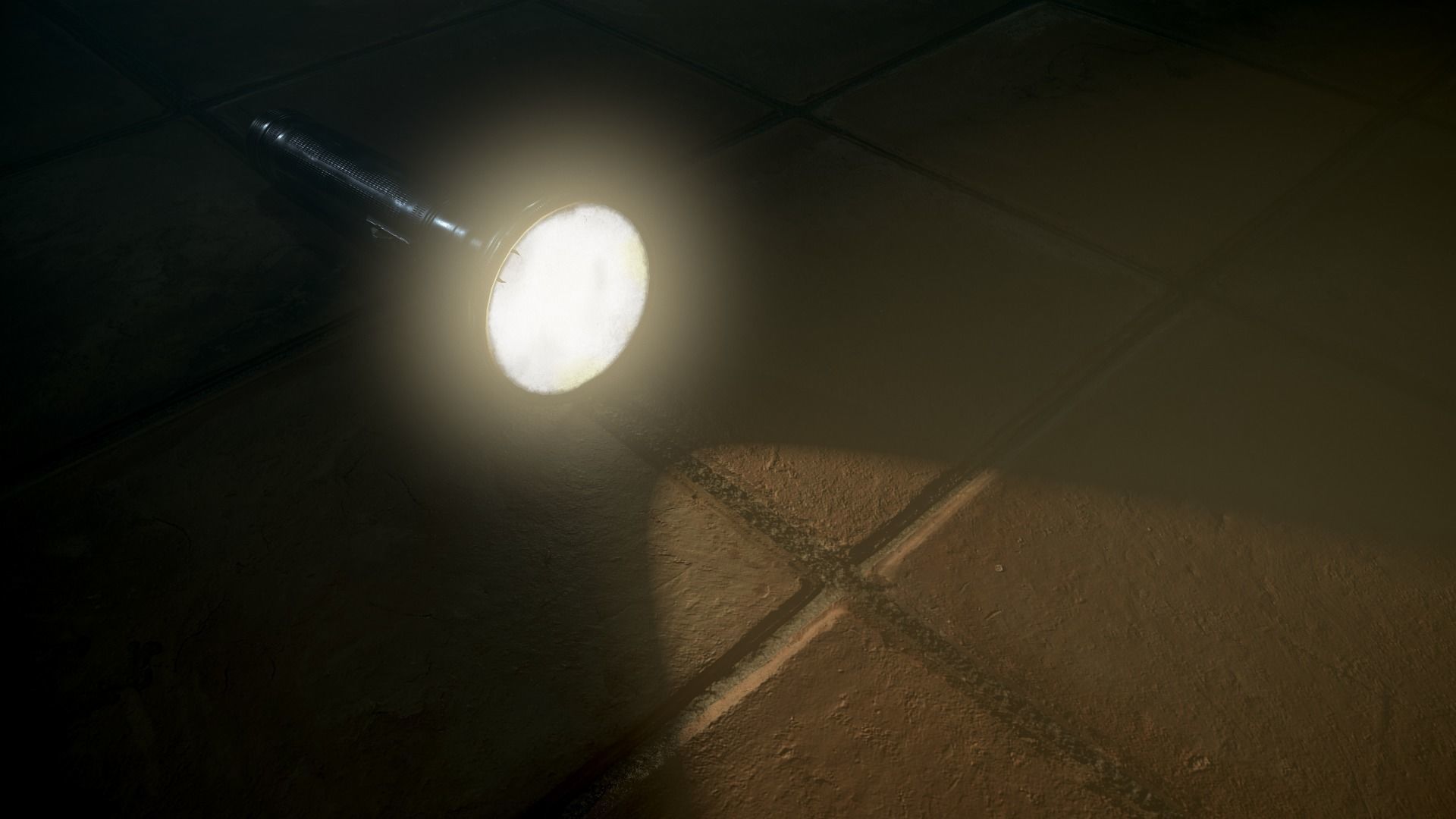 HQ Old FlashLight Low-poly 3D model_7