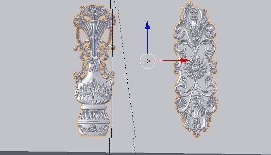 Classic decor ornament v-10 3D model 3D model_4