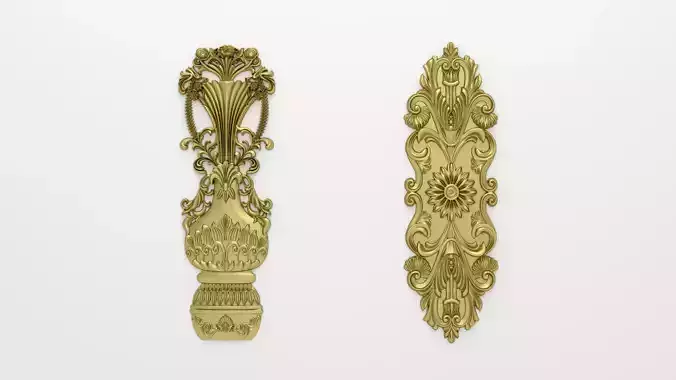Classic decor ornament v-10 3D model 3D model