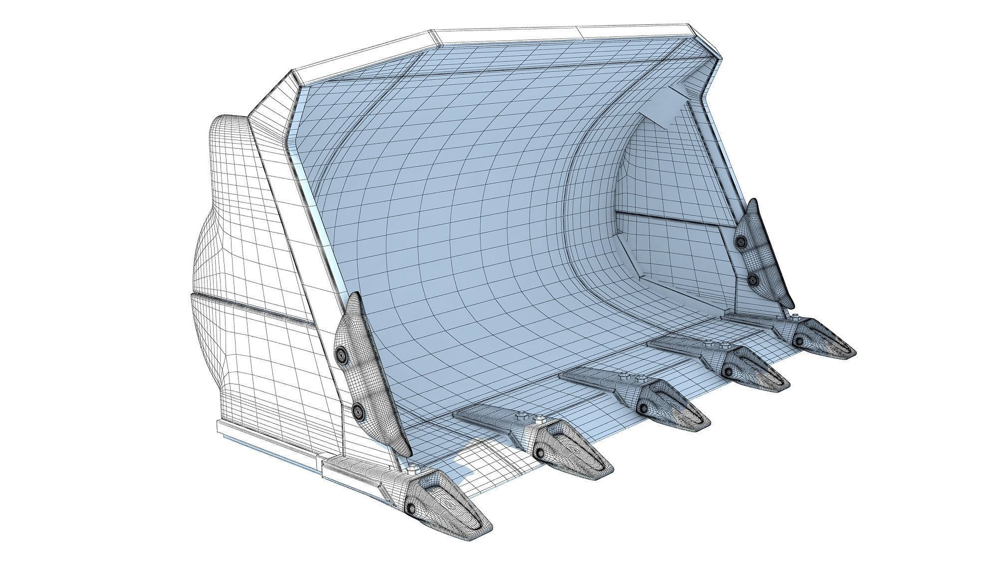Excavator Bucket 3D model_4