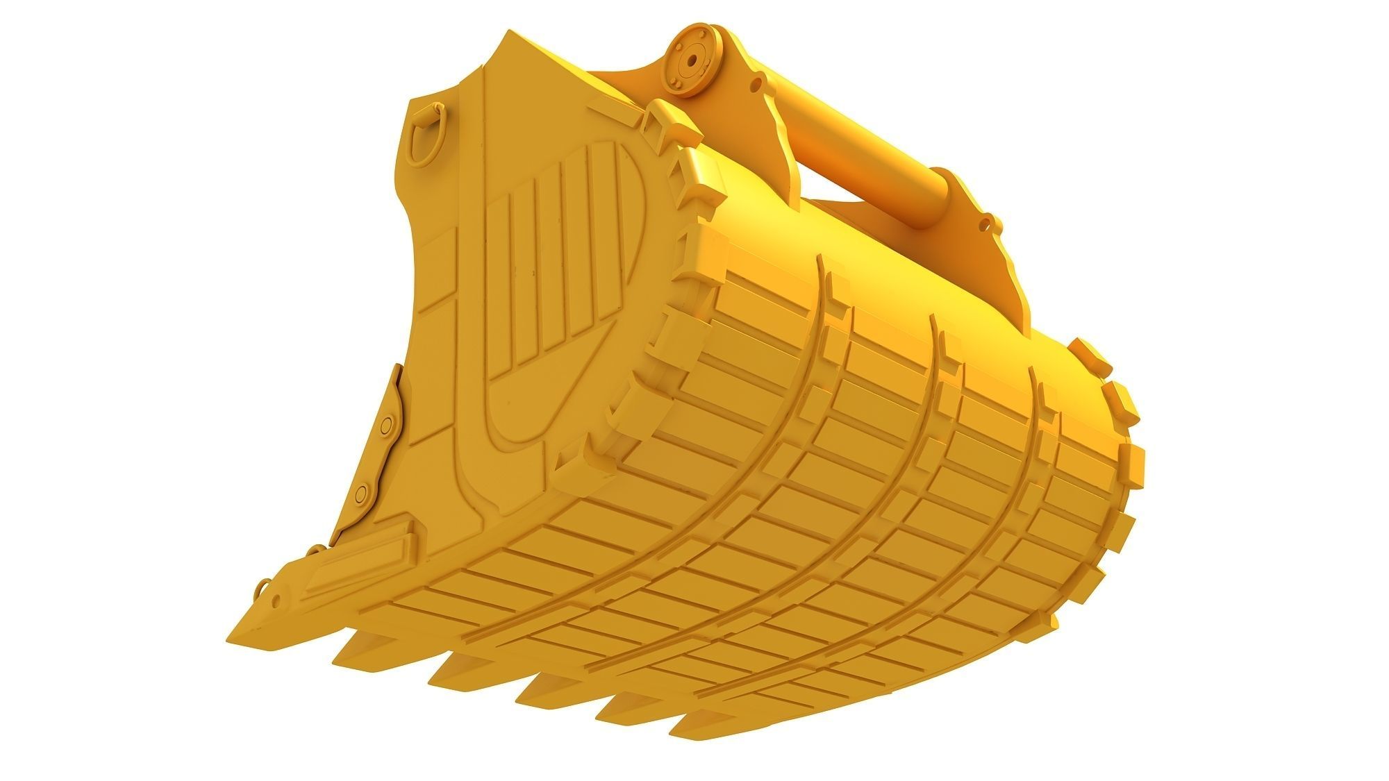 Excavator Bucket 3D model_3