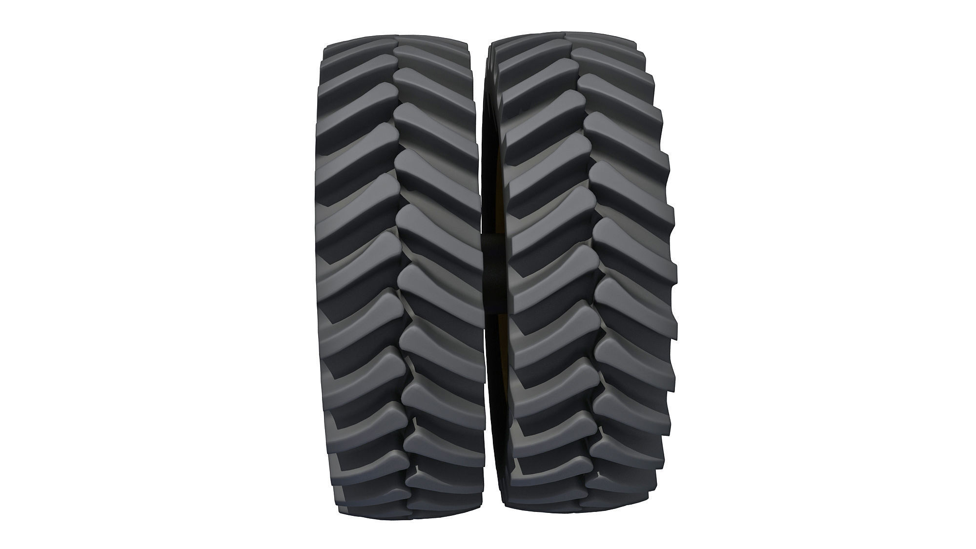 Tractor Twin Tire 3D model_3