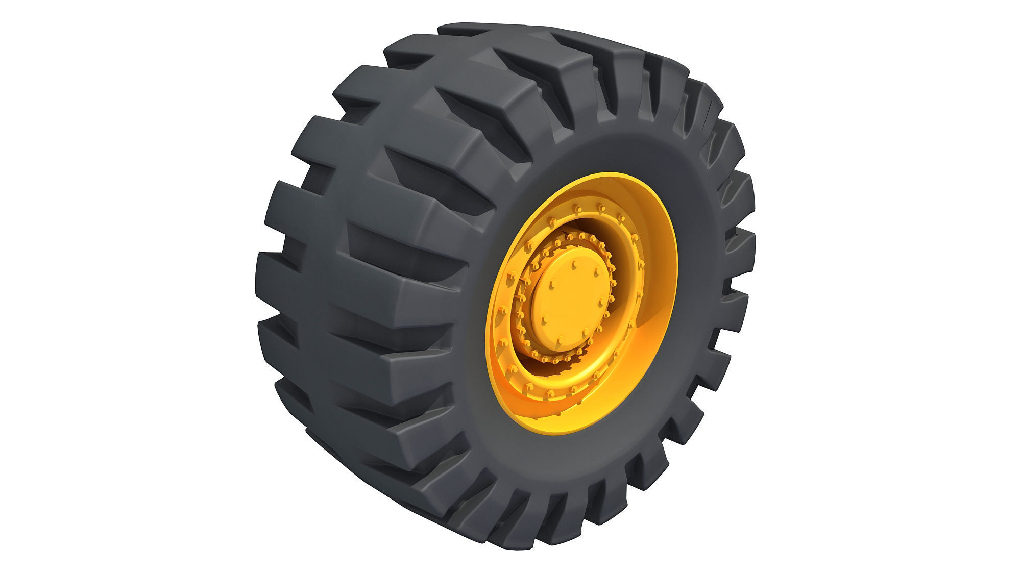 3D Tire rubber 3D model_3