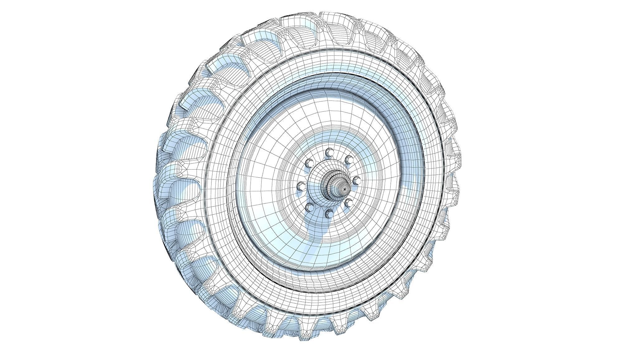 Off Road Tyre 3D model_5