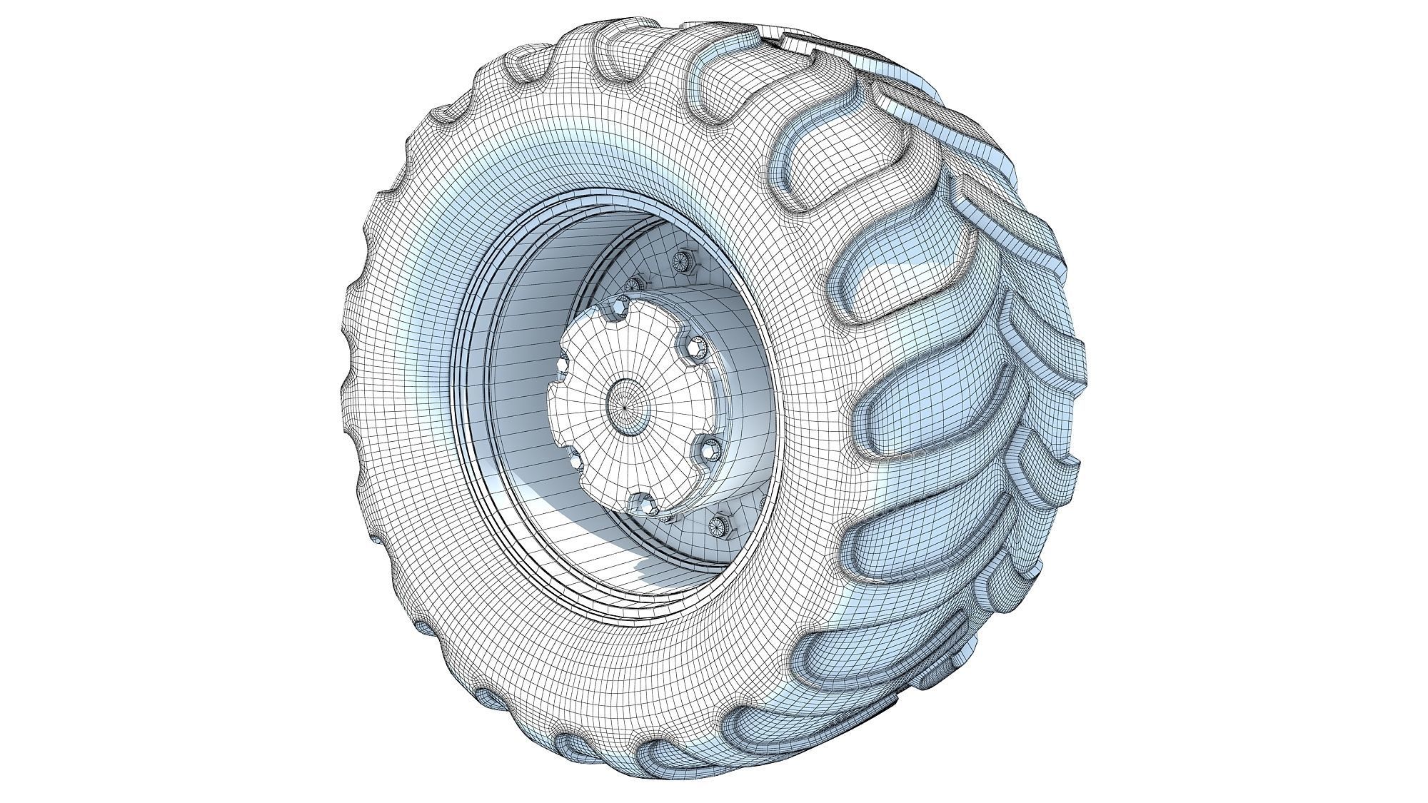 Off Road Tyre 3D model_6