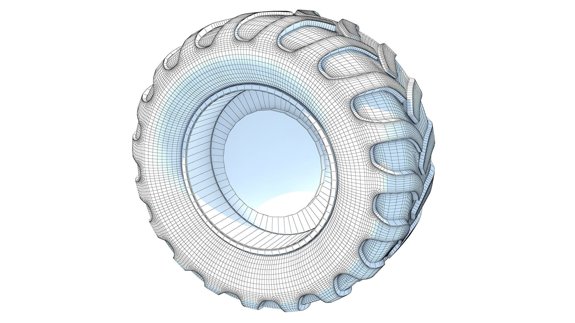 Off Road Tyre 3D model_8