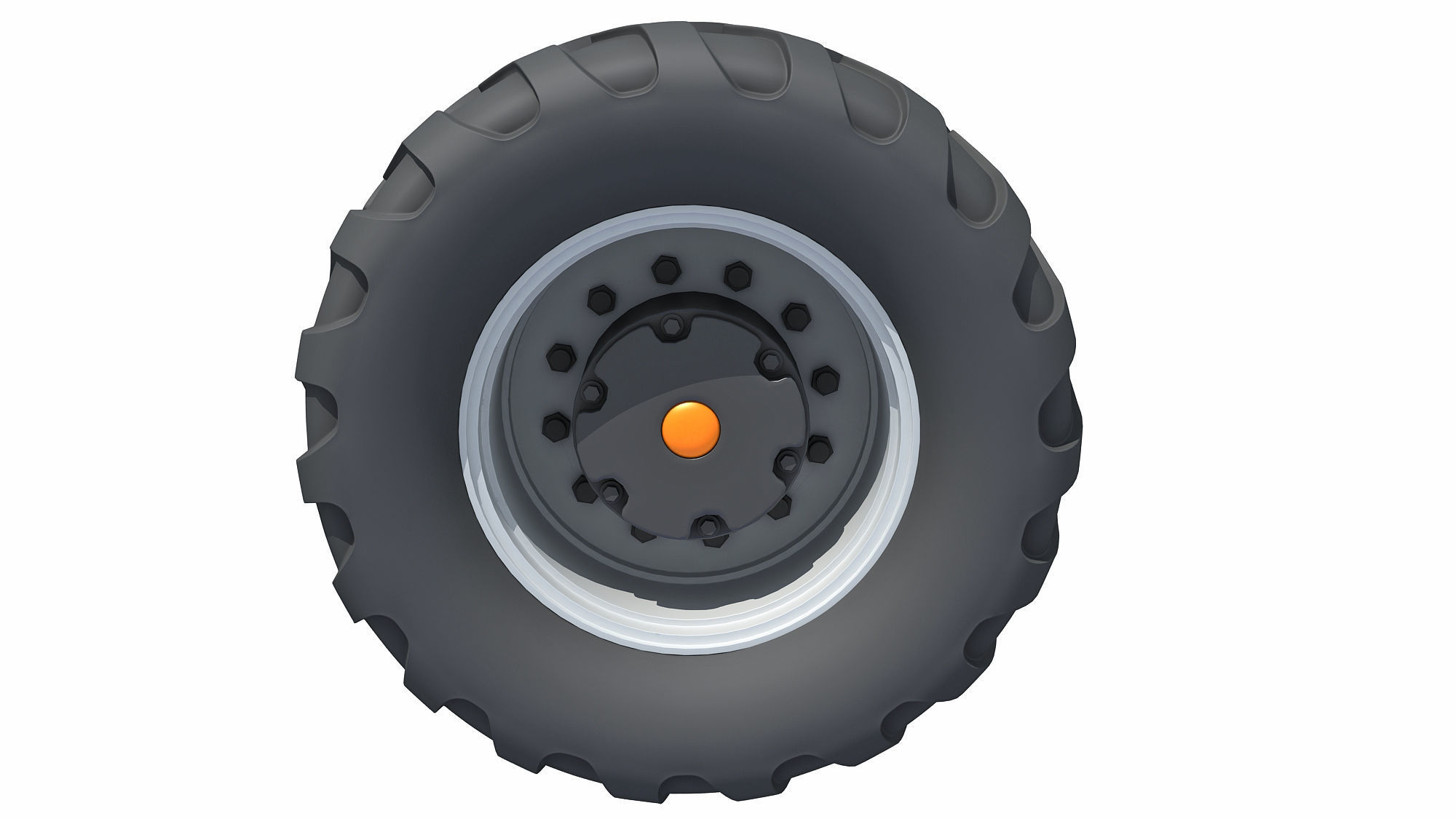 Off Road Tyre 3D model_1