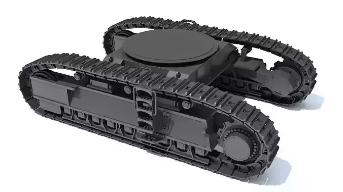 Bulldozer Excavator Track 3D model