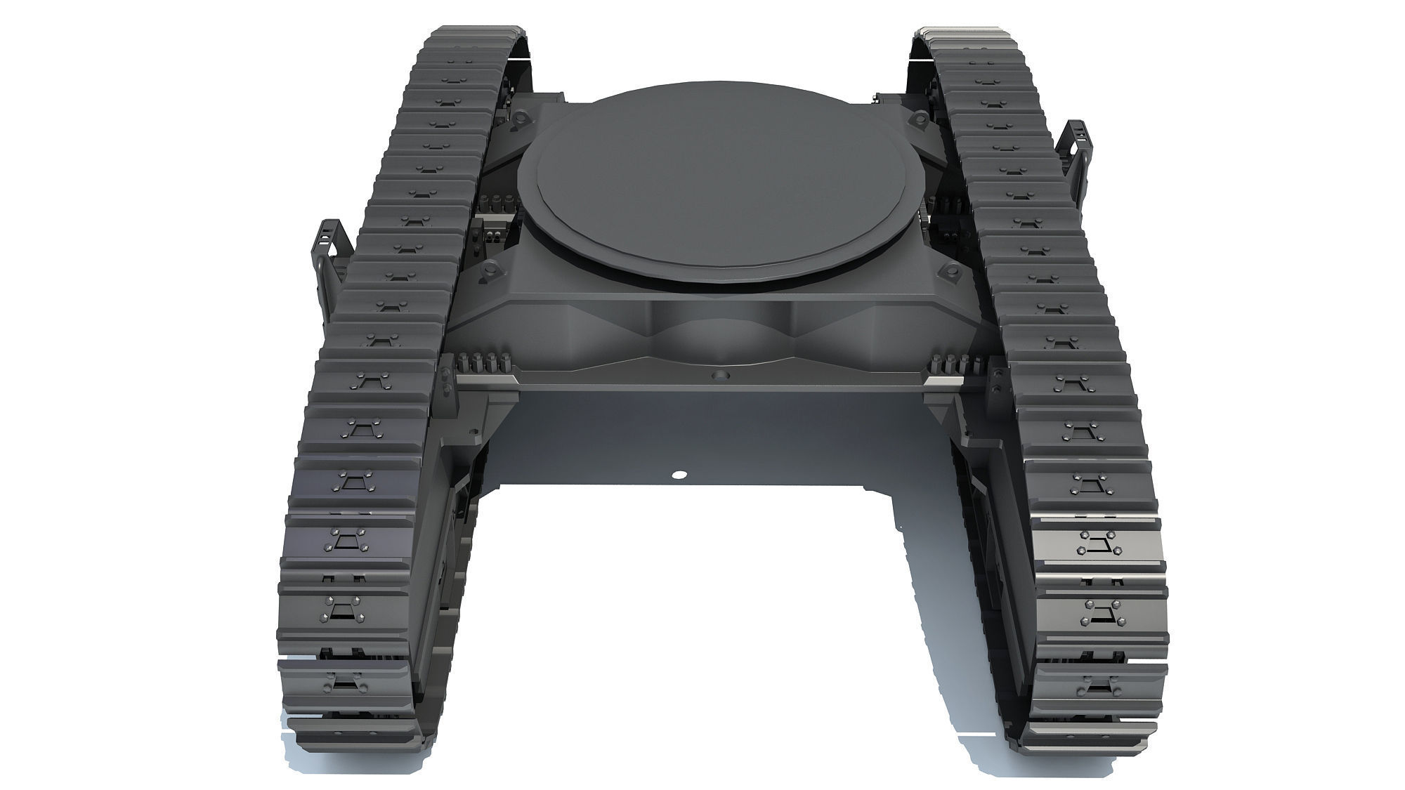 Bulldozer Excavator Track 3D model_2