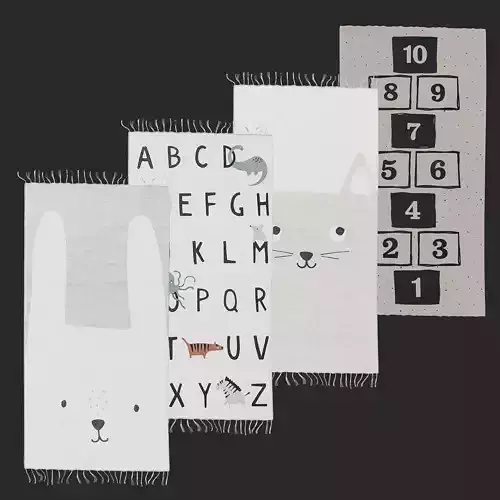 HM Home cotton Rug set for Childrens