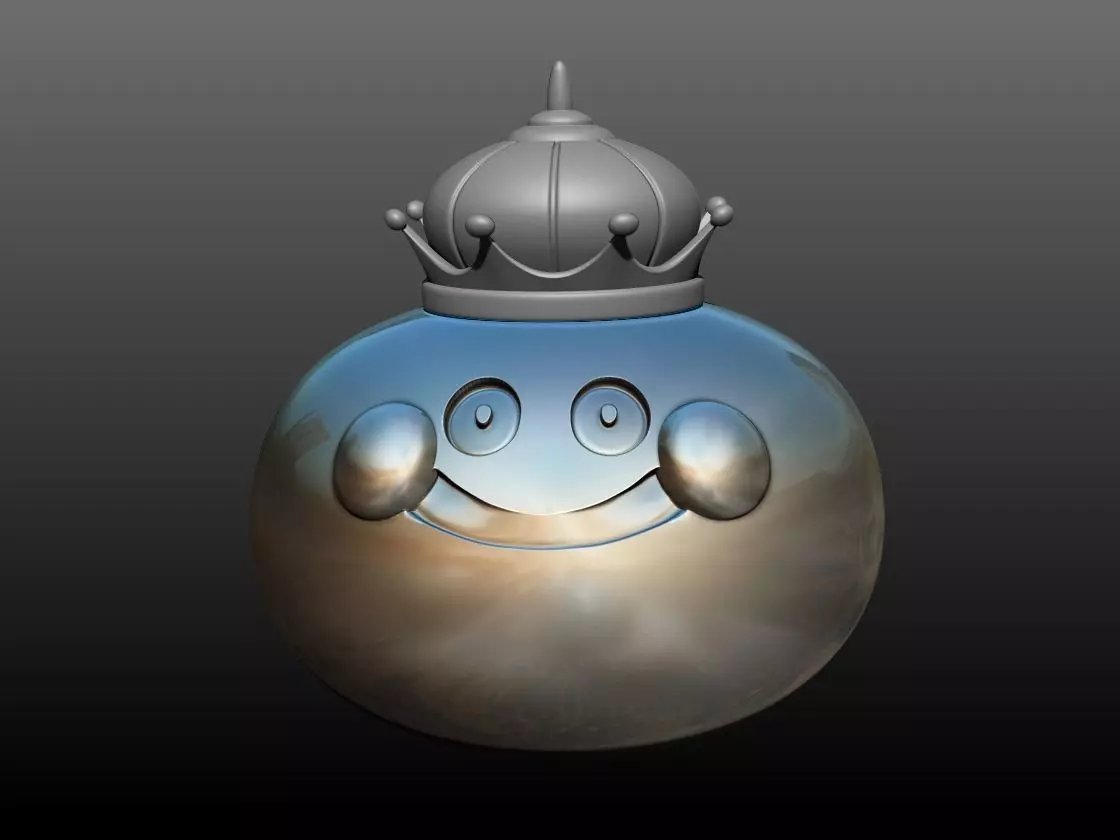 Dragon Quest King Slime Handkerchief STL 3D print model