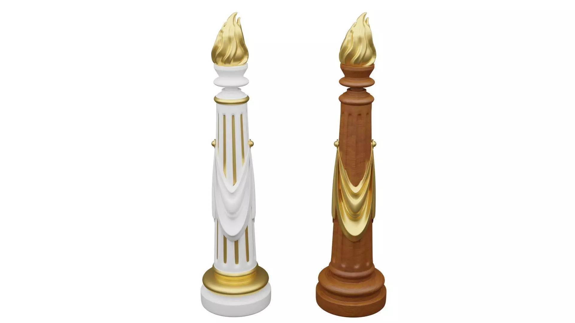 Baluster Stair Post 3D model_0