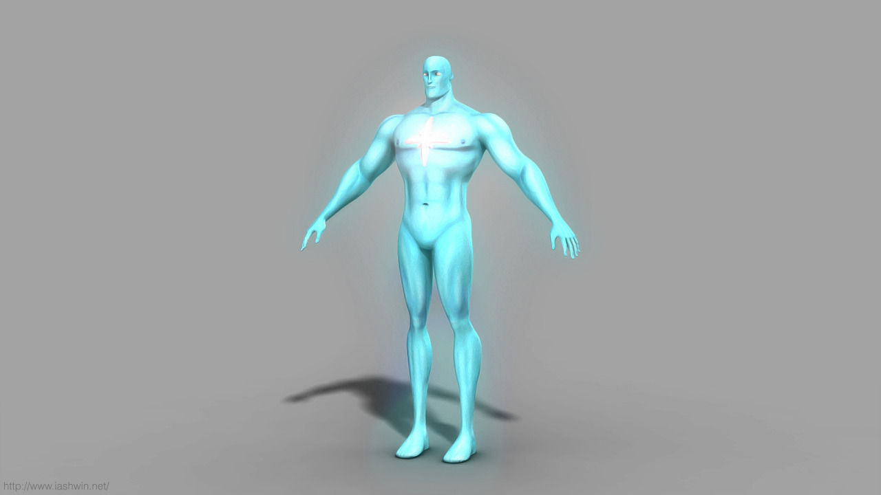 Captain Atom Rig - Legacy Free 3D model_13
