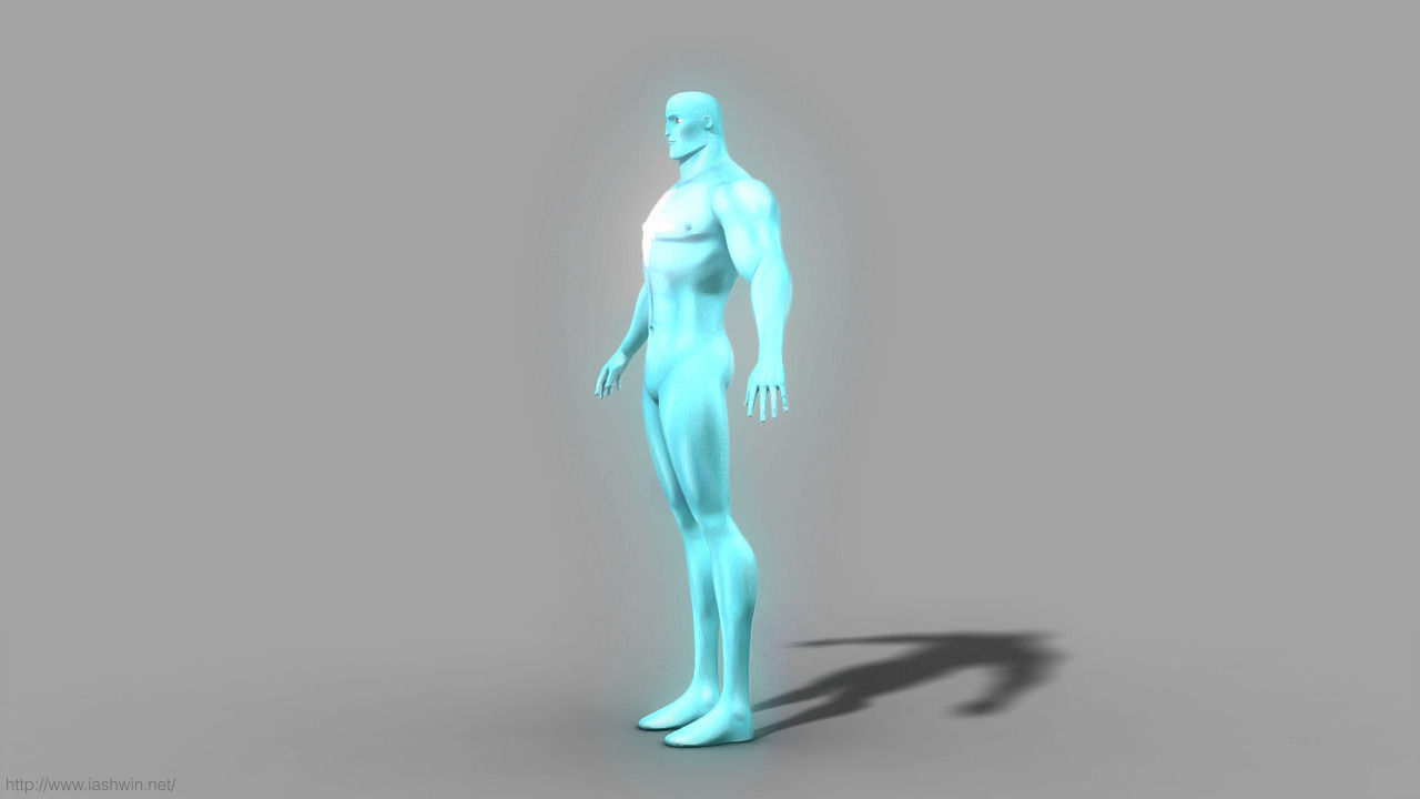 Captain Atom Rig - Legacy Free 3D model_14