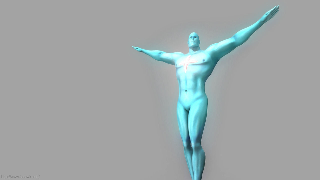 Captain Atom Rig - Legacy Free 3D model_3