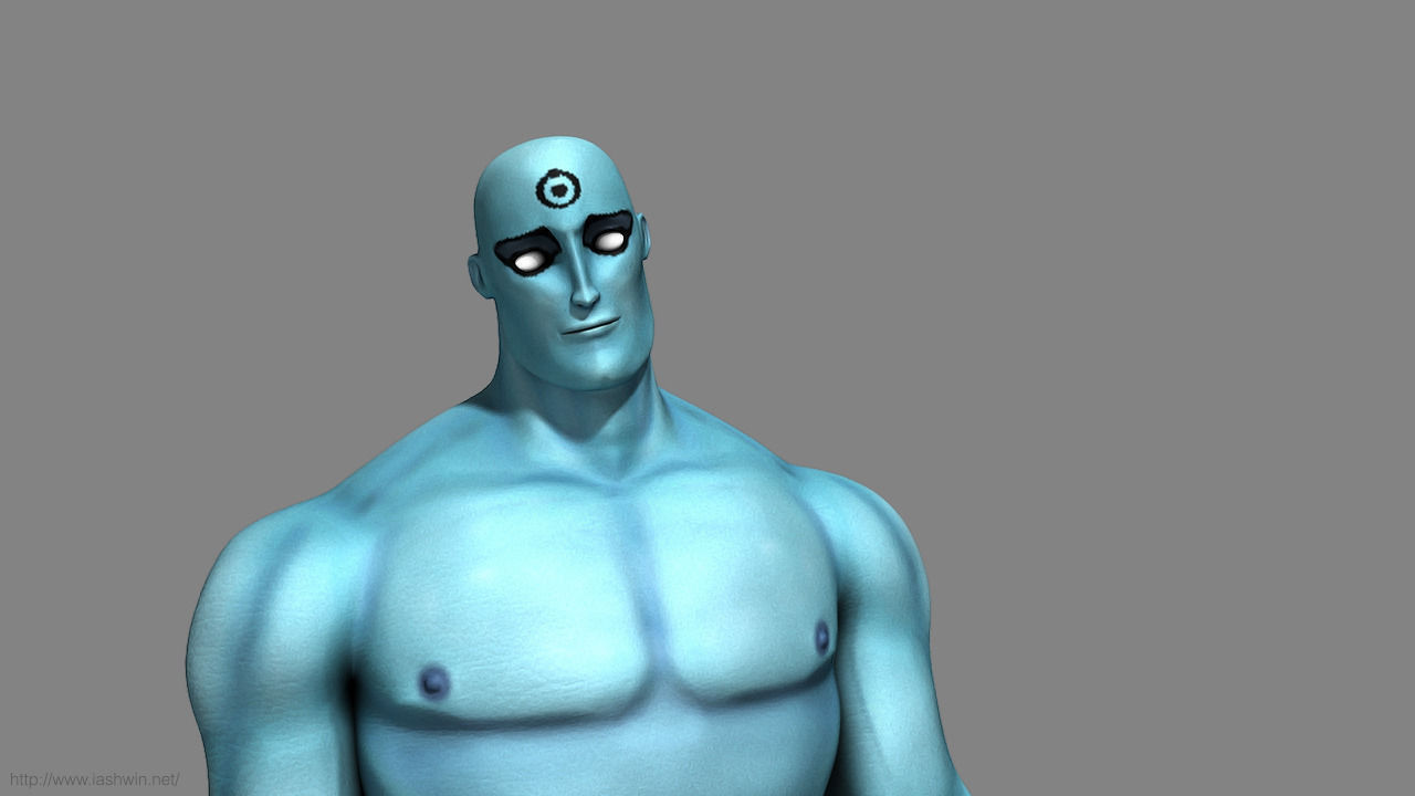 Mr Manhattan Rig - Legacy Free 3D model_4