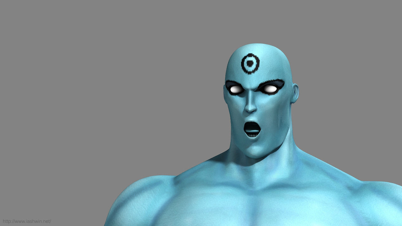 Mr Manhattan Rig - Legacy Free 3D model_7