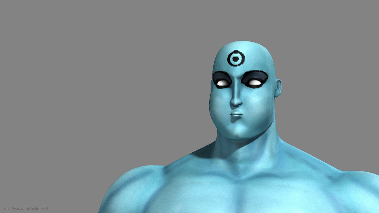 Mr Manhattan Rig - Legacy Free 3D model_6