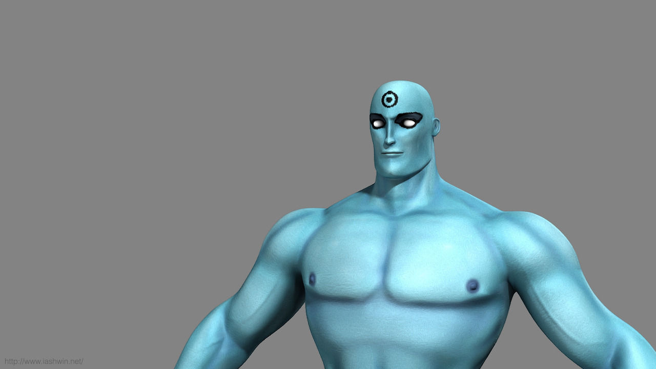 Mr Manhattan Rig - Legacy Free 3D model_15