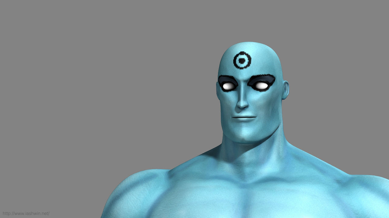 Mr Manhattan Rig - Legacy Free 3D model_9