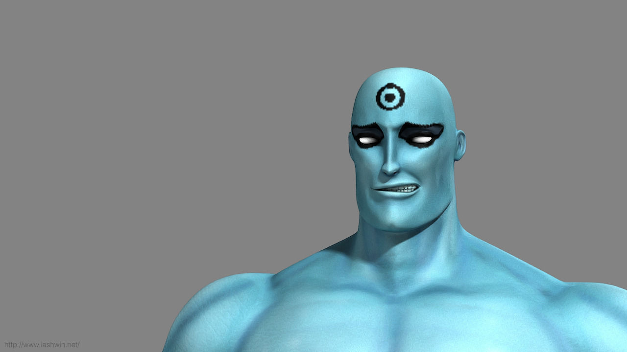 Mr Manhattan Rig - Legacy Free 3D model_12