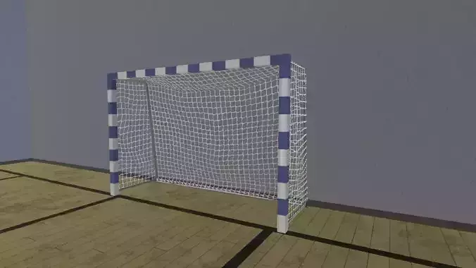 Football goal 3D model