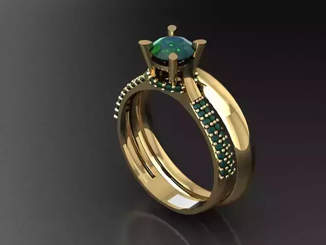T128- Diamond solitarie ring
