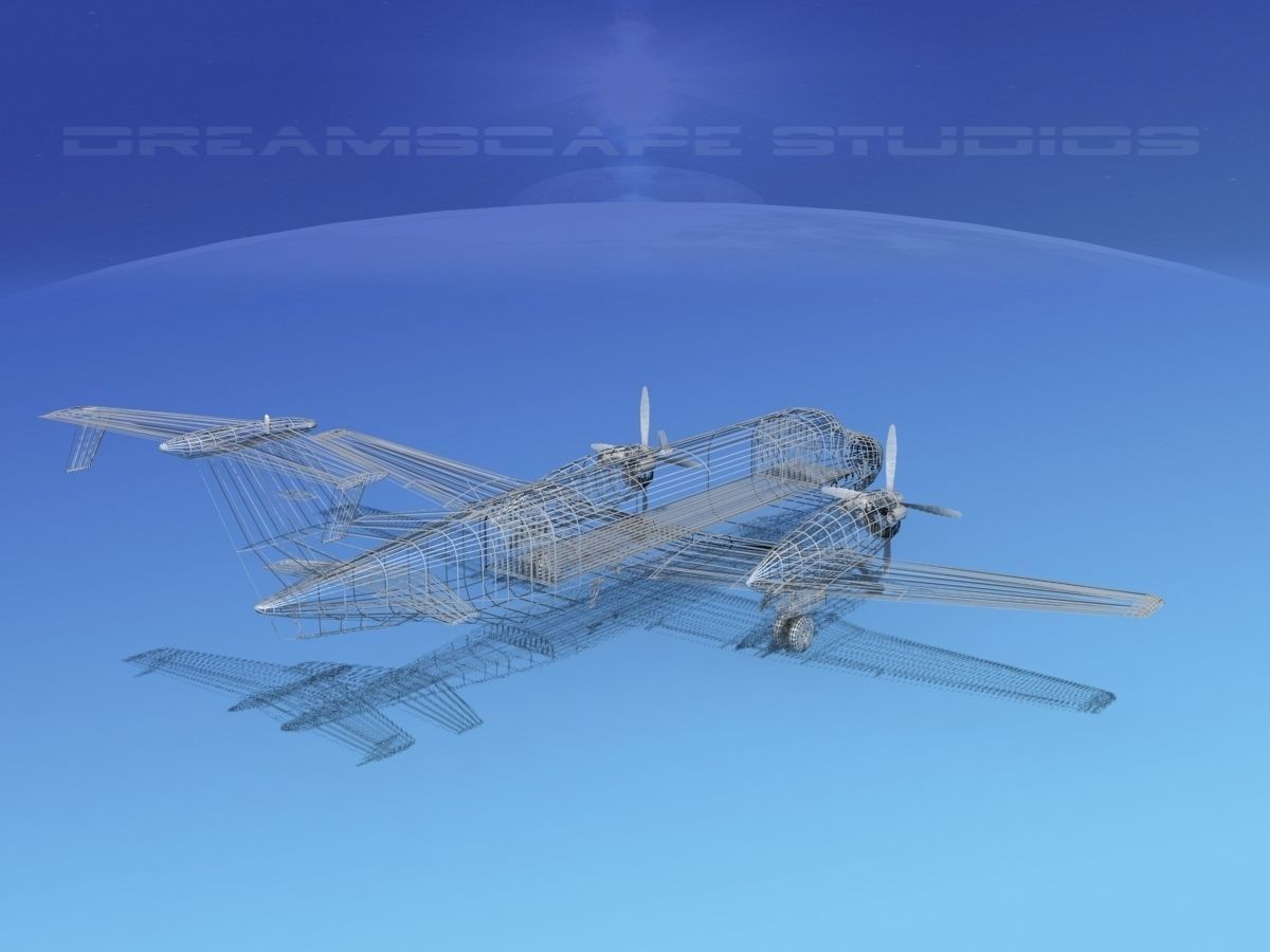 Beechcraft B1900C Unmarked 3D model_11