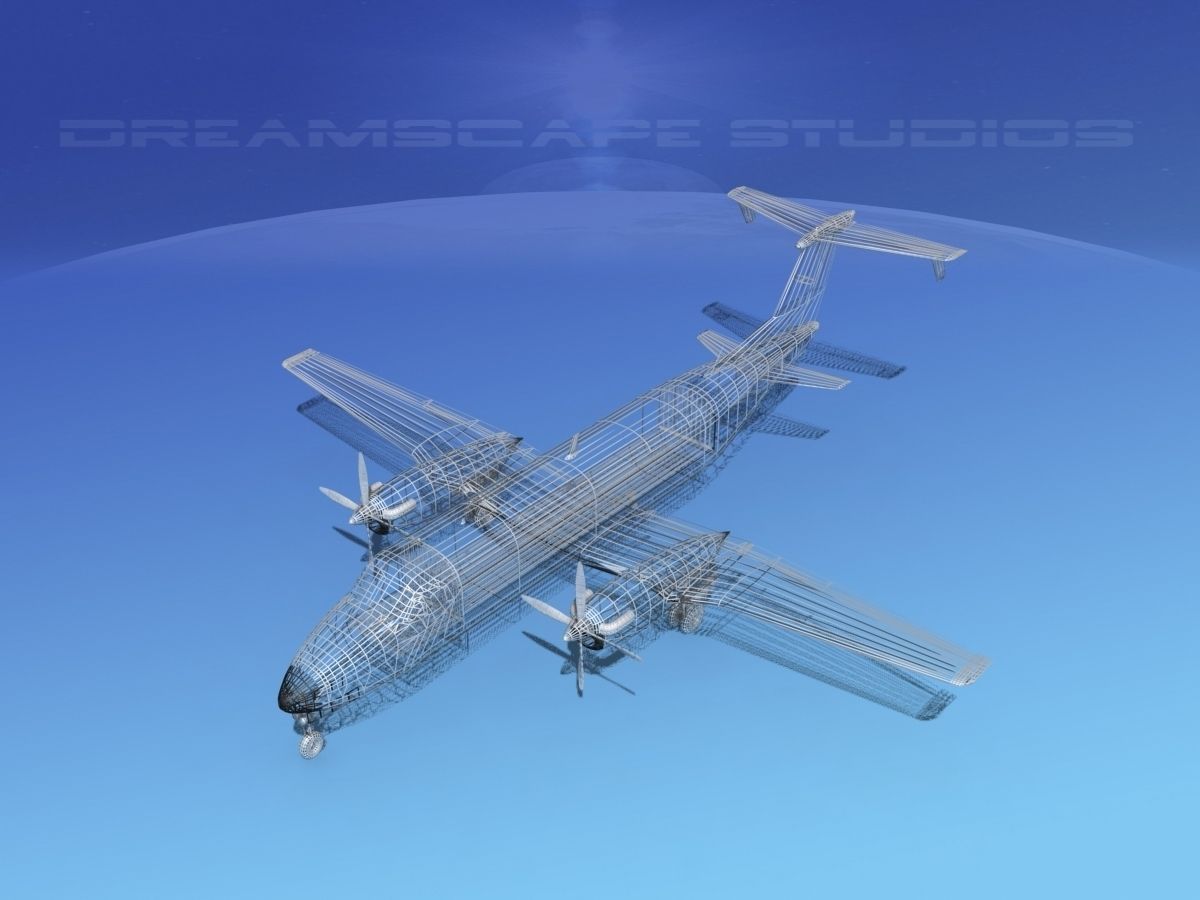 Beechcraft B1900C Unmarked 3D model_13