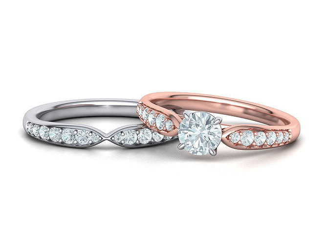Unique Diamond Wedding SET collection 