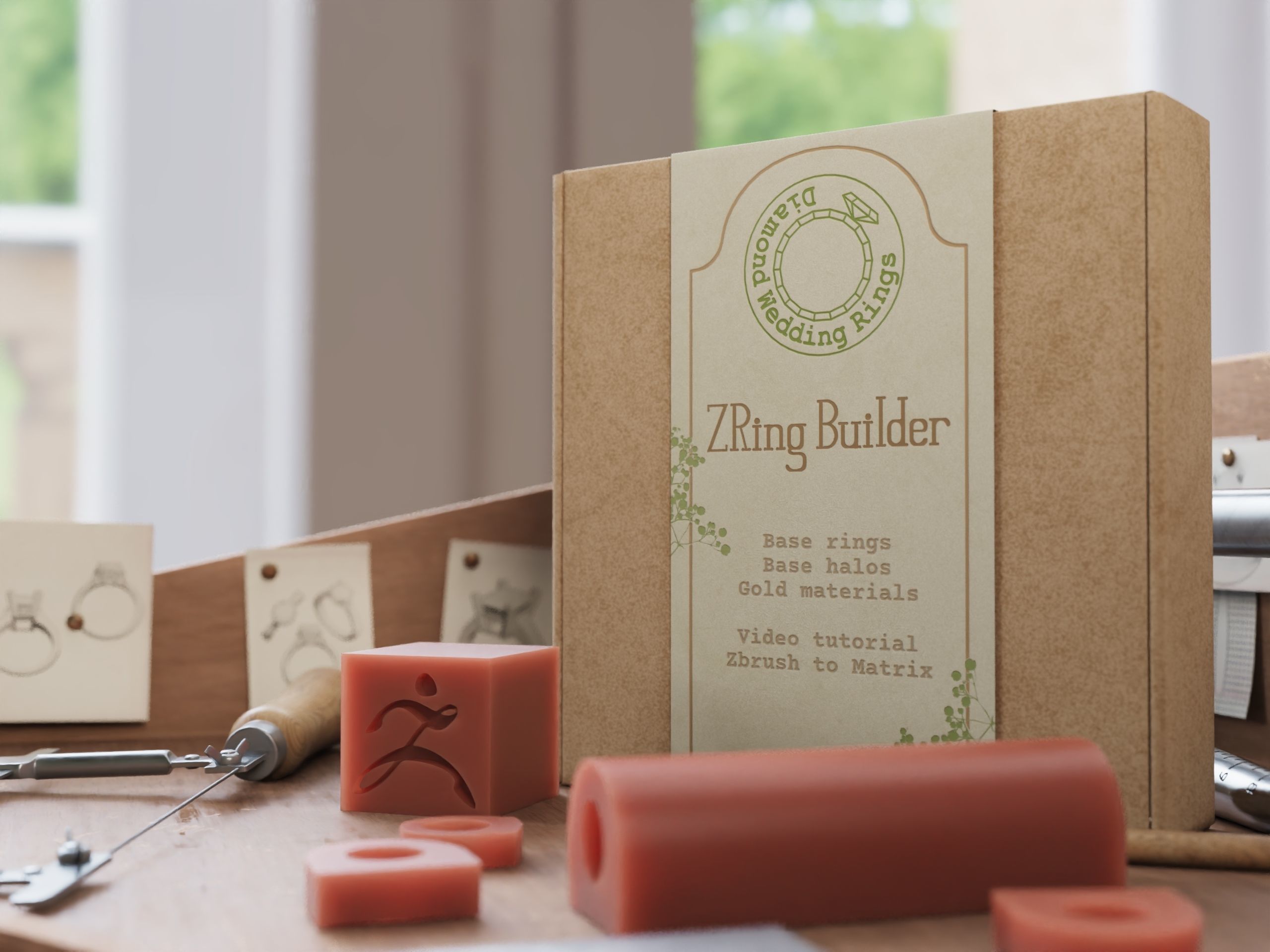 Zbrush jewelry Ring builder 4 3D model_6