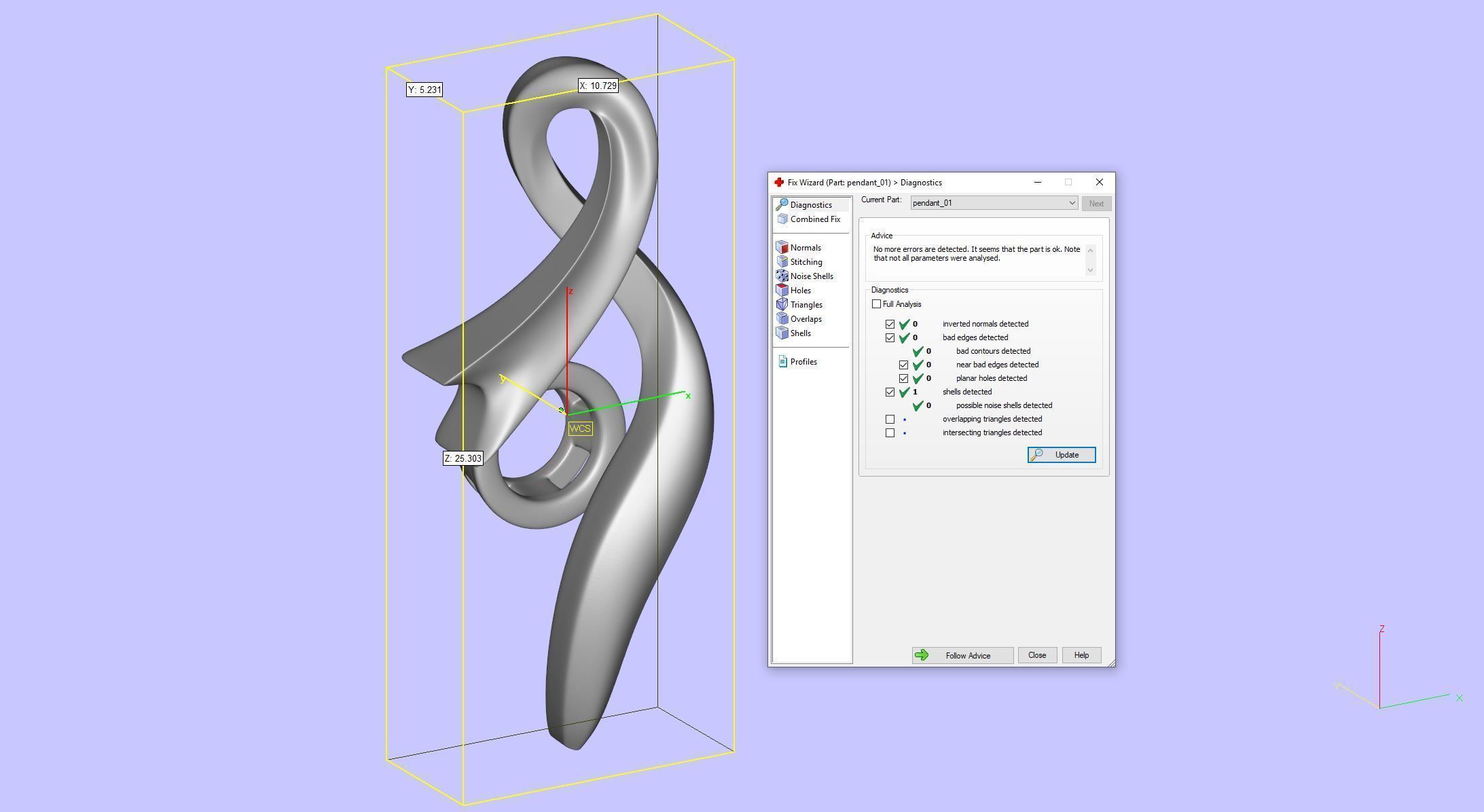 Twist Pendant 3D print model_3