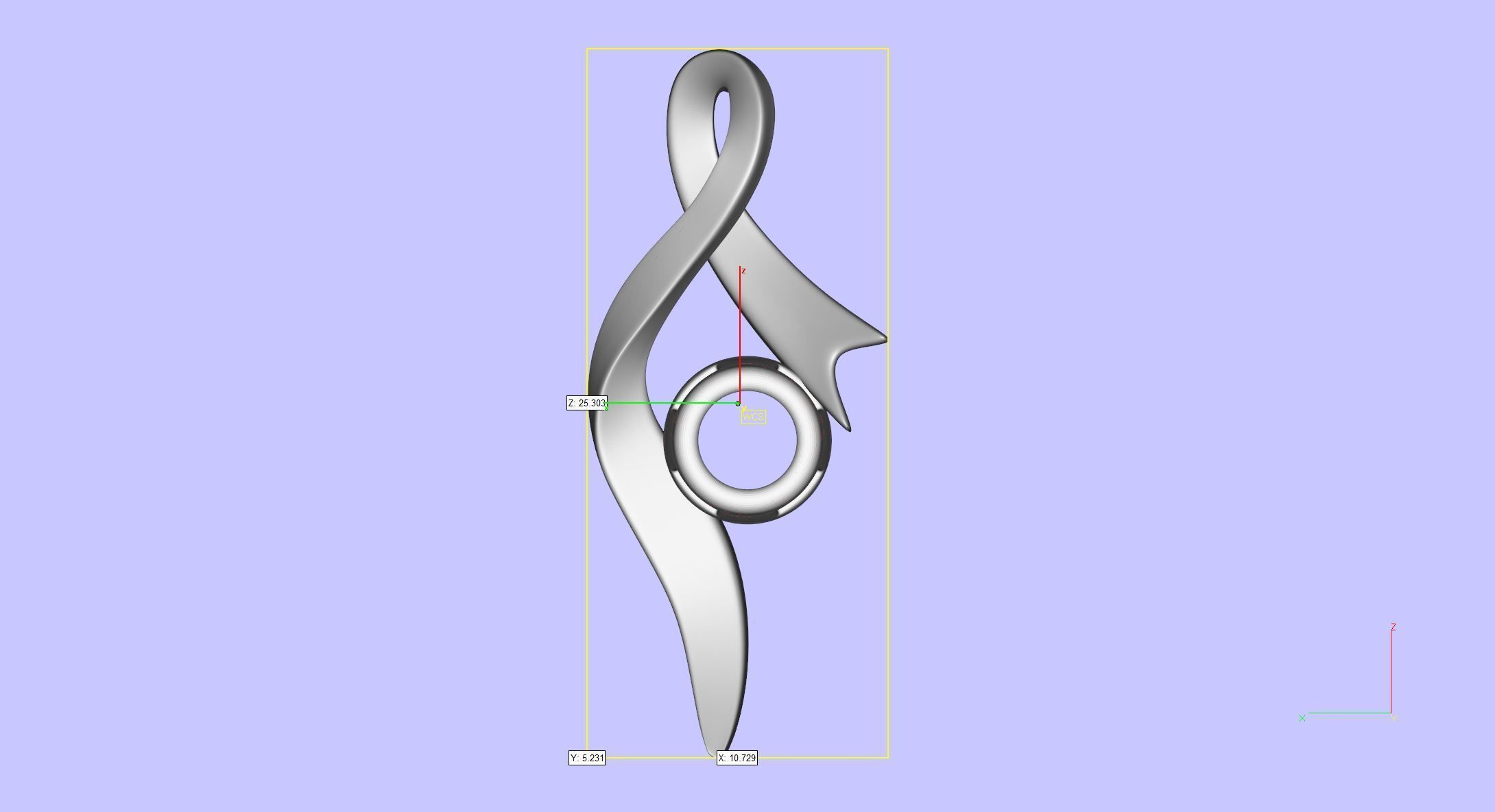 Twist Pendant 3D print model_7