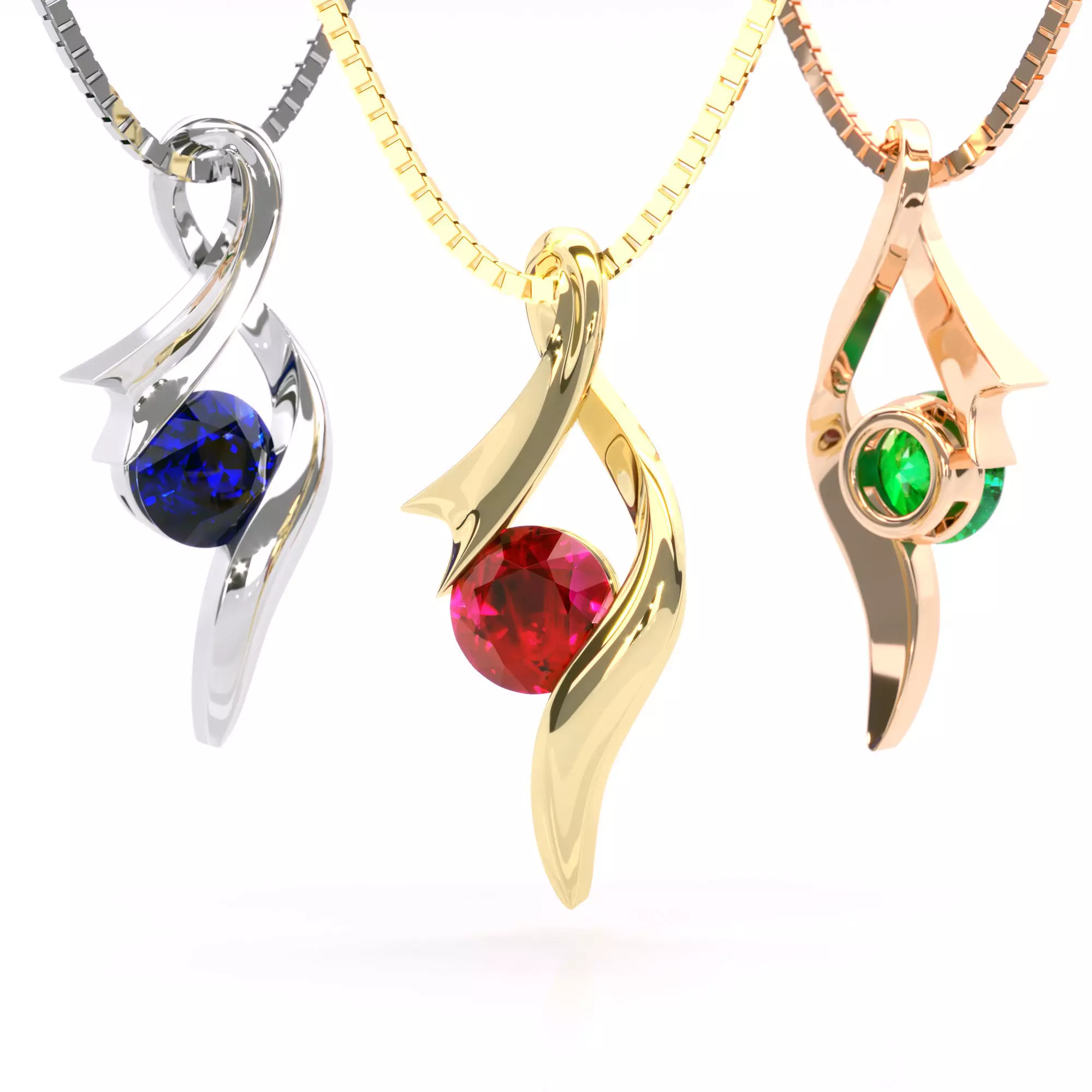 Twist Pendant 3D print model_0