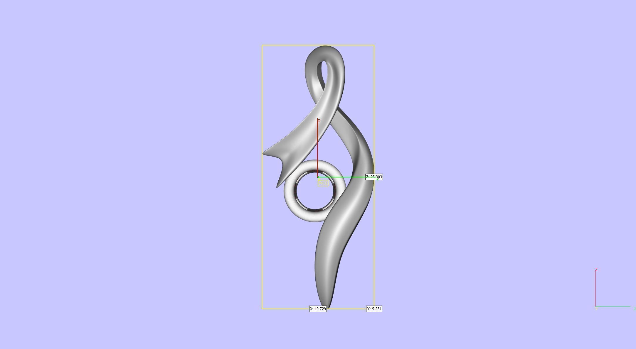 Twist Pendant 3D print model_4