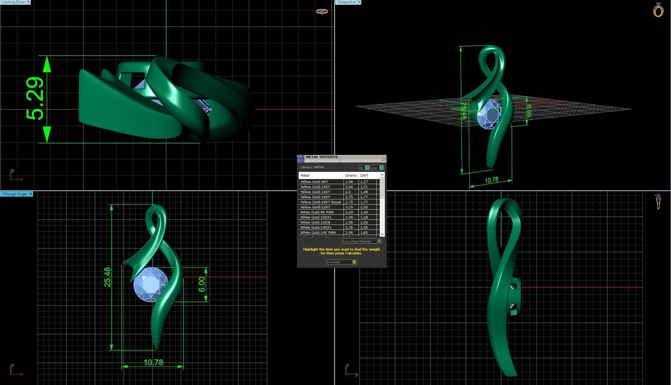 Twist Pendant 3D print model_2