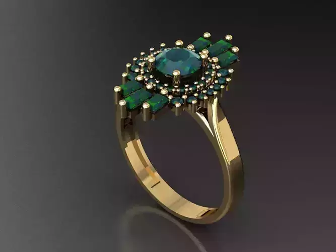 T135- Diamond solitarie ring