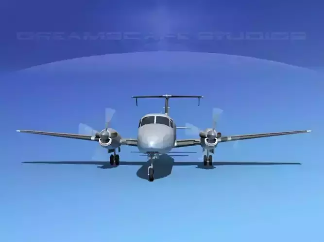 Beechcraft B1900C Bare Metal 3D model