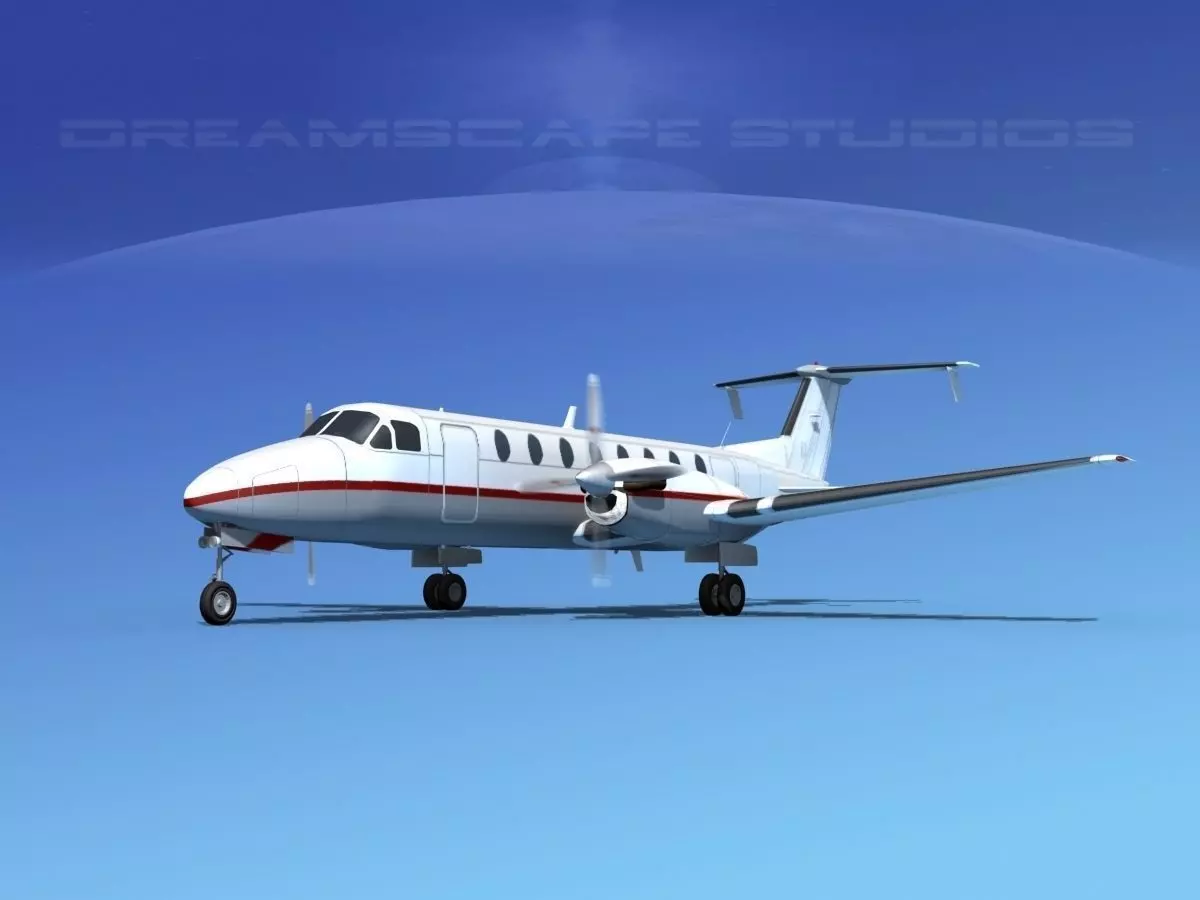 Beechcraft B1900C V01 3D model_0