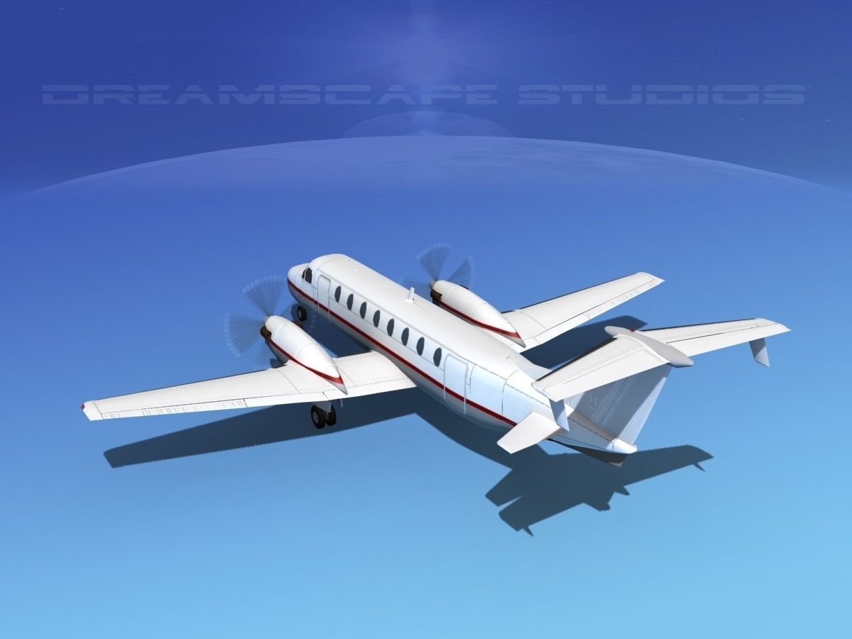 Beechcraft B1900C V01 3D model_7