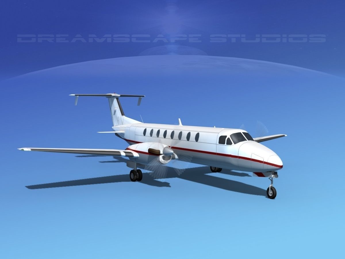 Beechcraft B1900C V01 3D model_2
