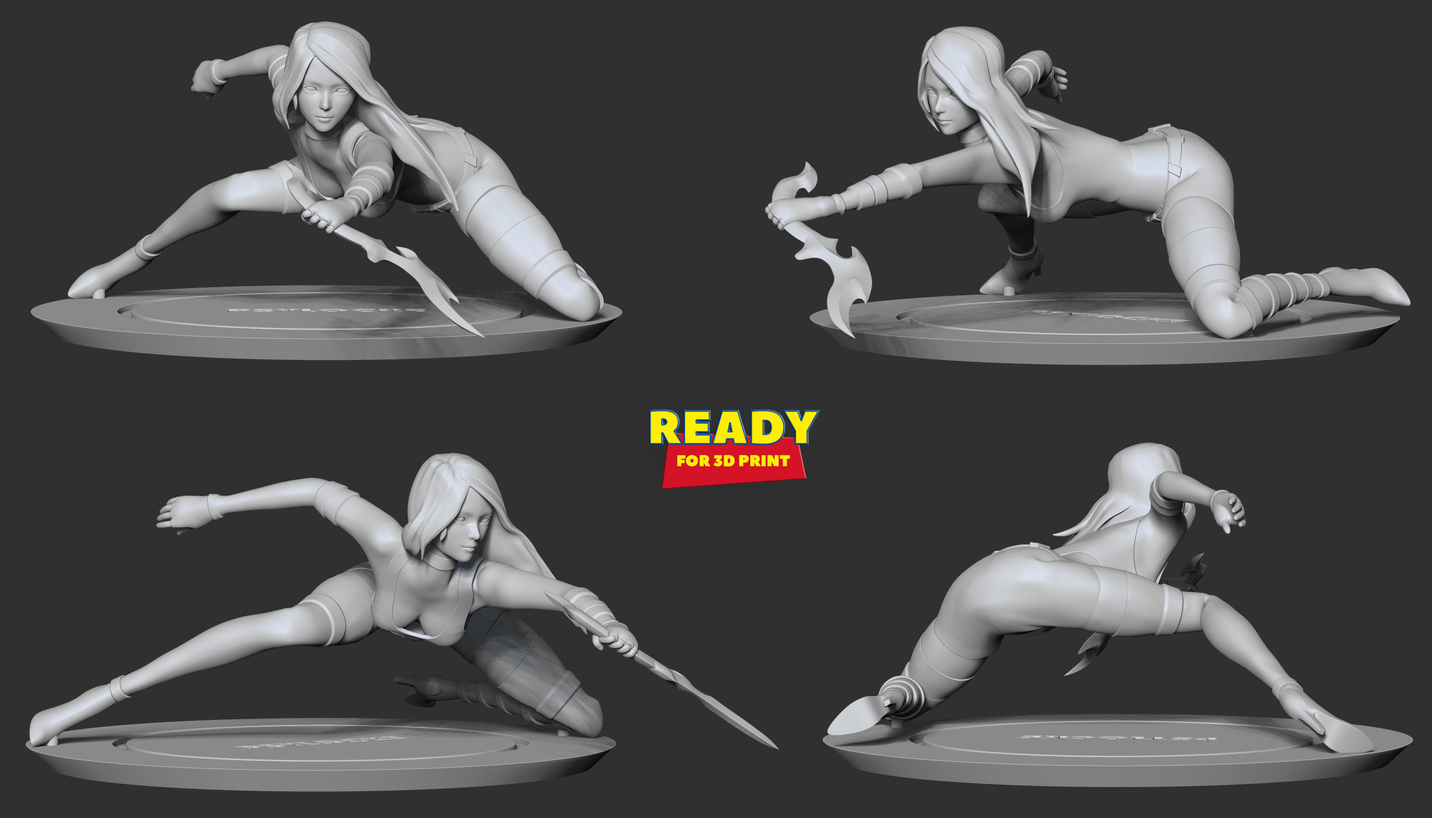 Psylocke Fanart 3D print model_3