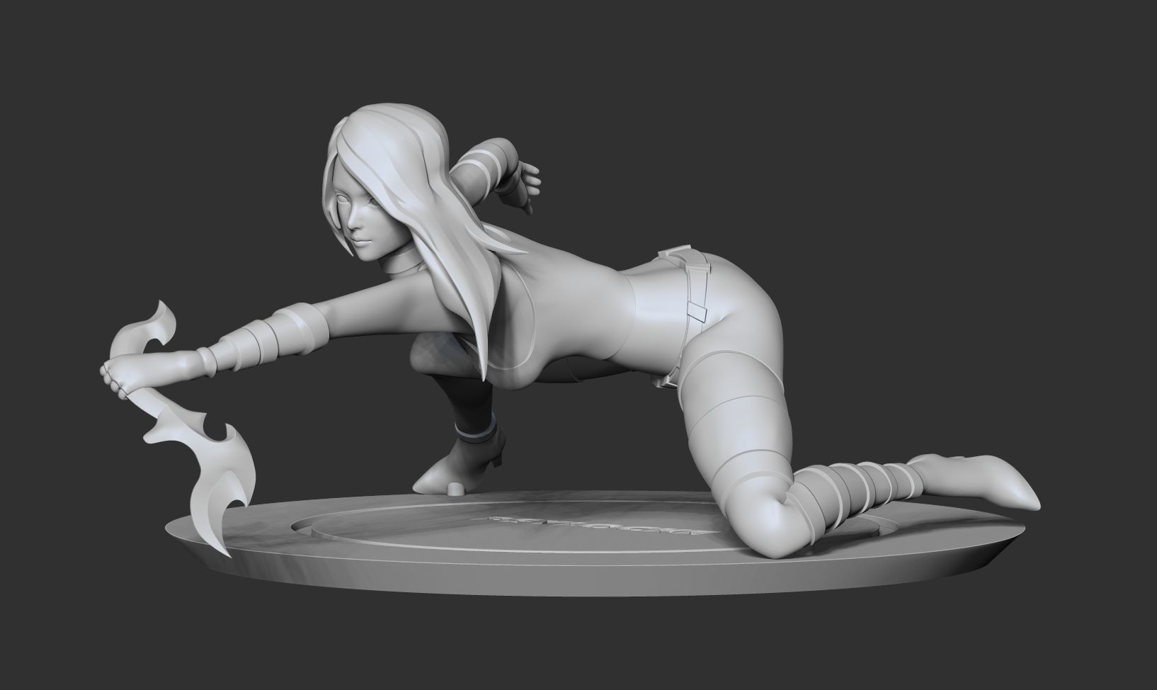 Psylocke Fanart 3D print model_12