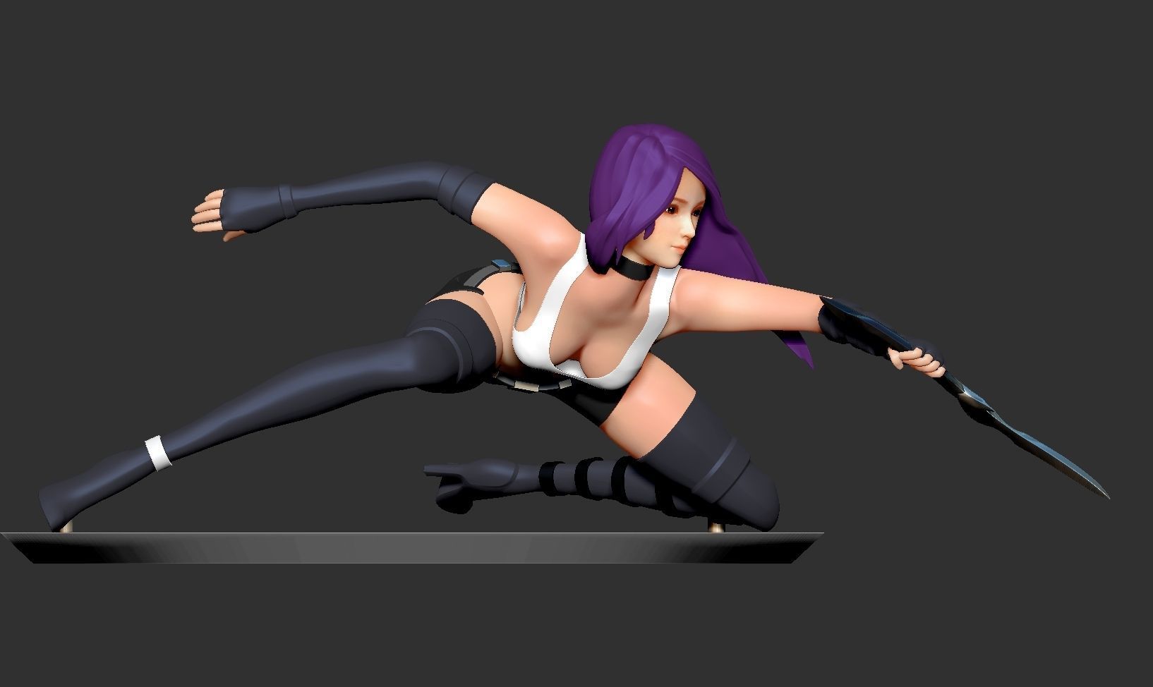 Psylocke Fanart 3D print model_14